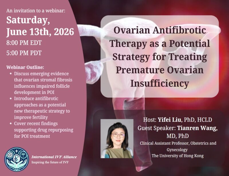 Yifei Liu: Ovarian Fibrosis and Fertility, Emerging Therapeutic Opportunities in POI