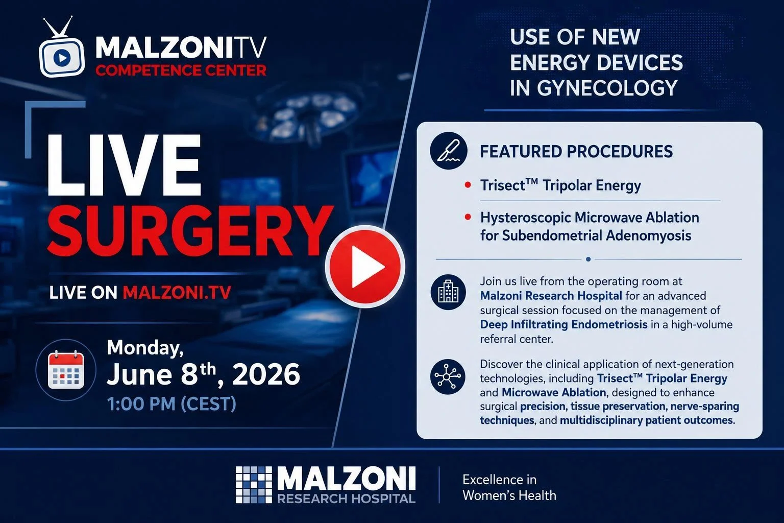 Marco Zaccaria: Live Surgery Event on Deep Infiltrating Endometriosis