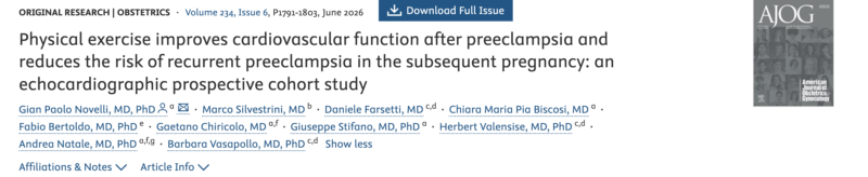Christopher Robinson: Physical Exercise, Cardiovascular Function and Recurrent Preeclampsia Risk