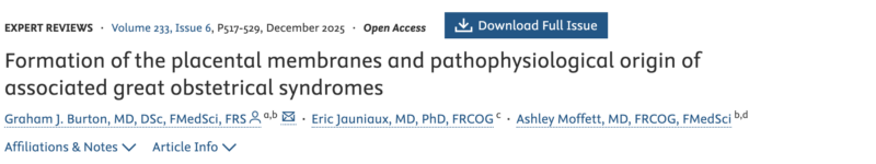 Christopher Robinson: Formation of the Placental Membranes and Pathophysiological Origin of Associated GOS!