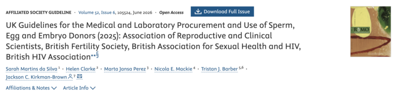 UK Guidelines for the Medical and Laboratory Procurement and Use of Sperm, Egg and Embryo Donors! – RBMO