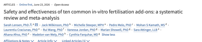 New Evidence Questions the Effectiveness of Common IVF Add-Ons – The Lancet Obstetrics, Gynaecology, and Women’s Health