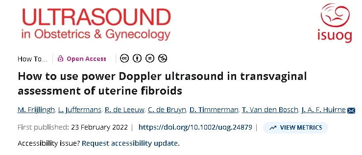 Marco Zaccaria: How to Use Power Doppler Ultrasound in Transvaginal Assessment of Uterine Fibroids