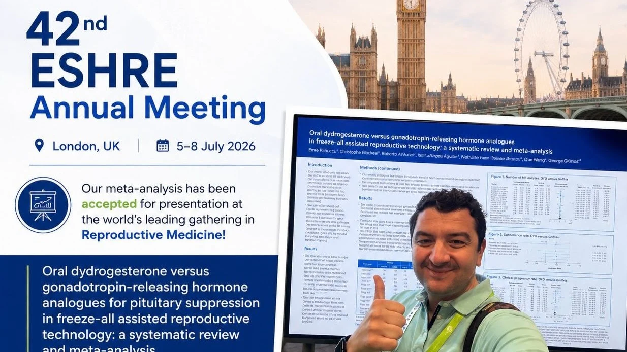 Emre Göksan Pabuçcu: Happy to Share That Our Meta-Analysis Was Presented at the 42nd ESHRE Annual Meeting
