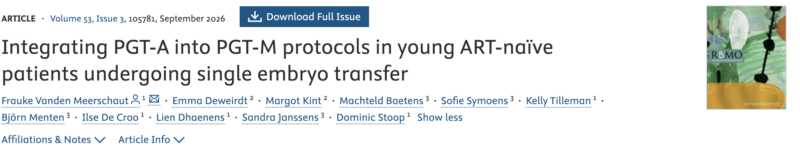 PGT-A Integration Into PGT-M Protocols in Young ART-Naïve Patients – RBMO