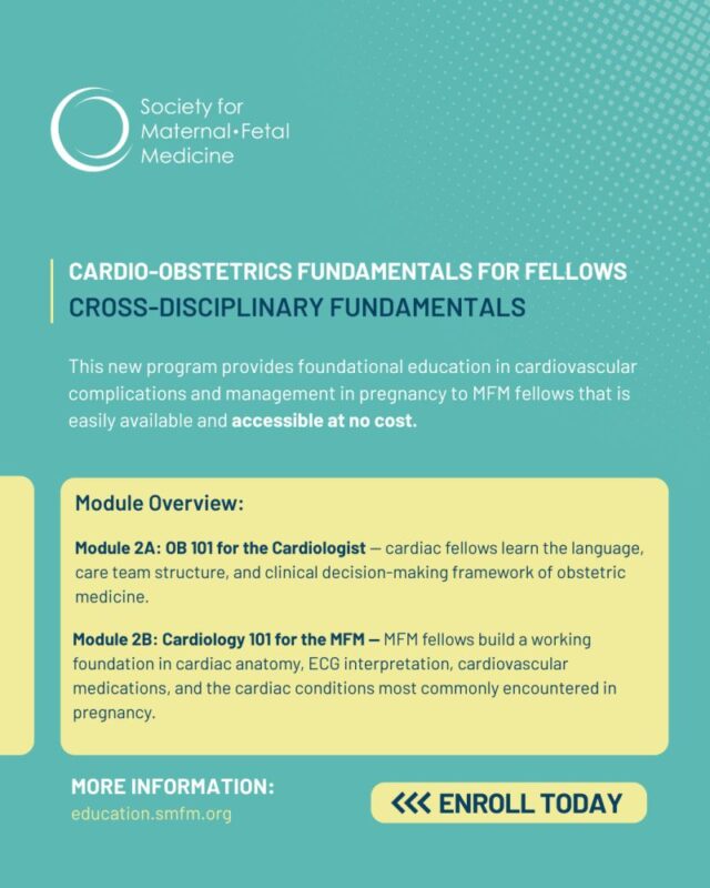 The Society for Maternal-Fetal Medicine