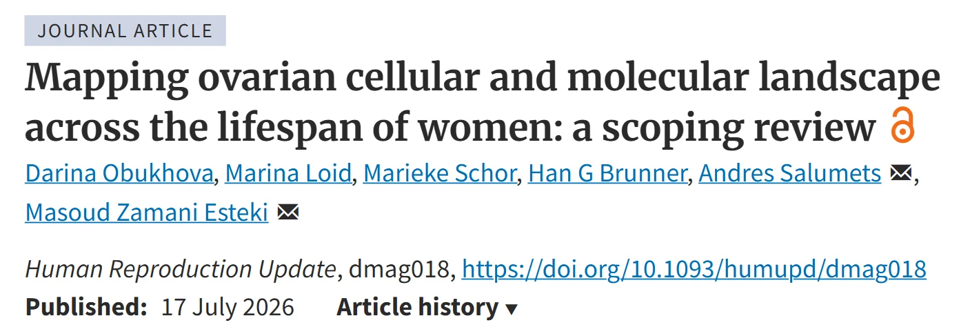 Masoud Zamani Esteki: The Key Knowledge Gaps in Modern Ovarian Biology