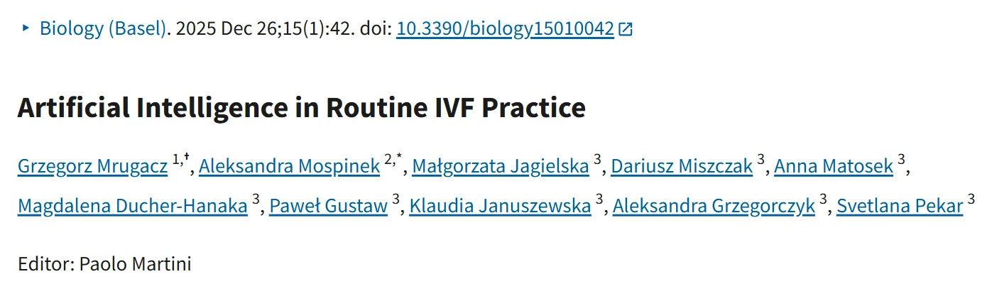 Svitlana Yashchenok: AI in IVF – Real Benefit or Marketing Hype?