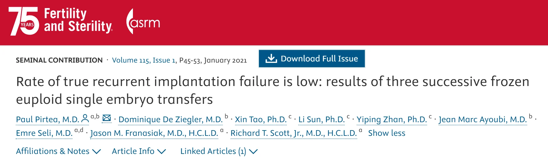 Tony Gordon: How Often Does Repeat Implantation Failure Really Occur?