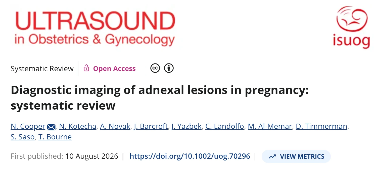 Tom Bourne: Ultrasound Can Reliably Assess Adnexal Lesions In Pregnancy