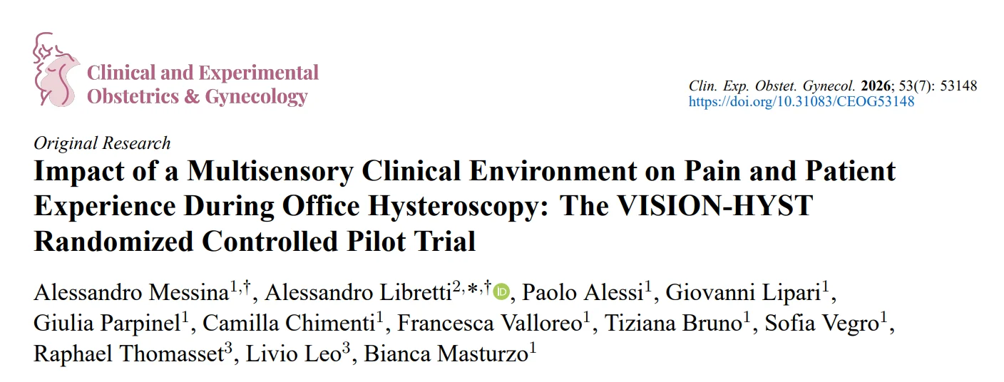 Office Hysteroscopy Beyond Analgesia: What the VISION-HYST Trial Tells Us About the Clinical Environment