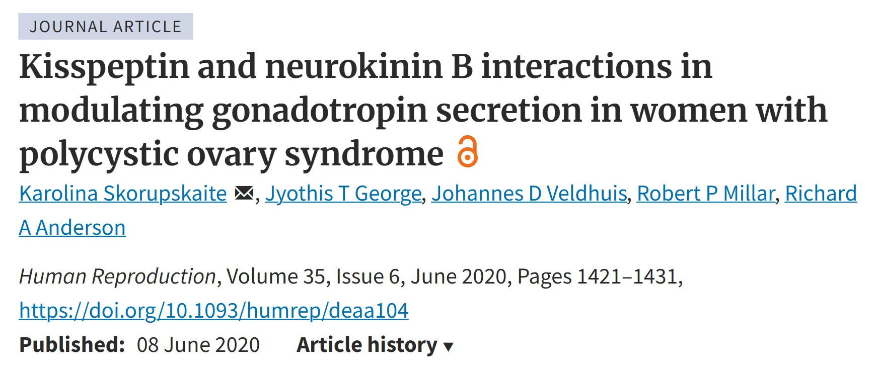 Mazen Al-Obaidi: Kisspeptin and the Neuroendocrine Control of Ovulation