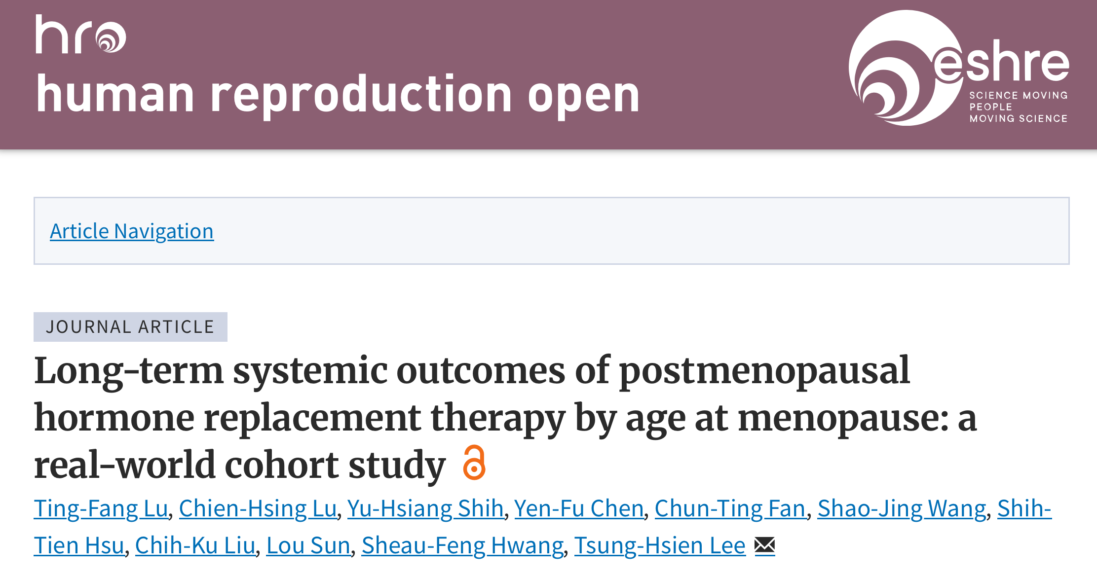 Vikram Sinai Talaulikar: Long-Term Associations of Postmenopausal HRT Are Not “One-Size-Fits-All”