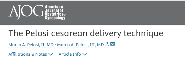 Christopher Robinson: AJOG Expert Review in Cesarean – OR/Mobius Elastic Abdominal Retractor