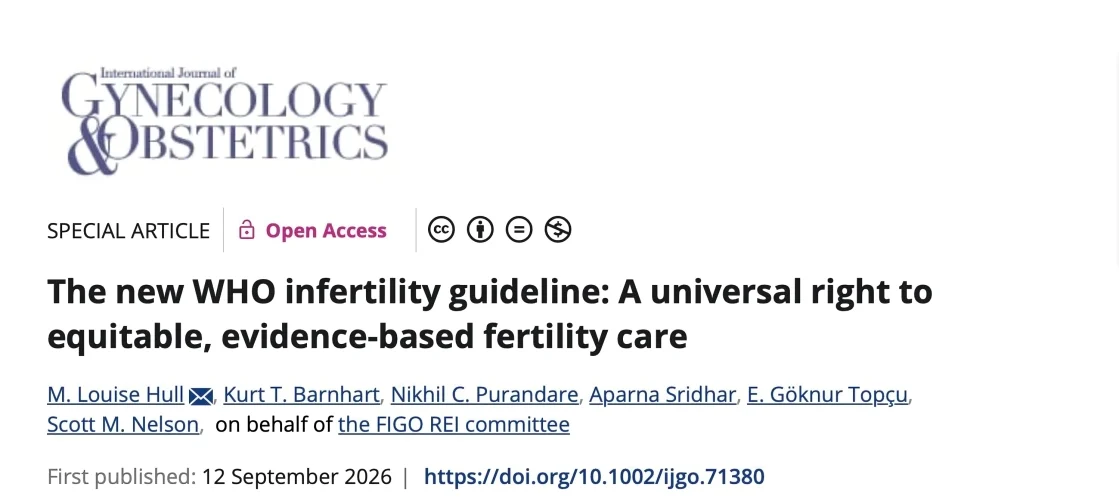 Aparna Sridhar: A Universal Right to Equitable, Evidence-Based Fertility Care