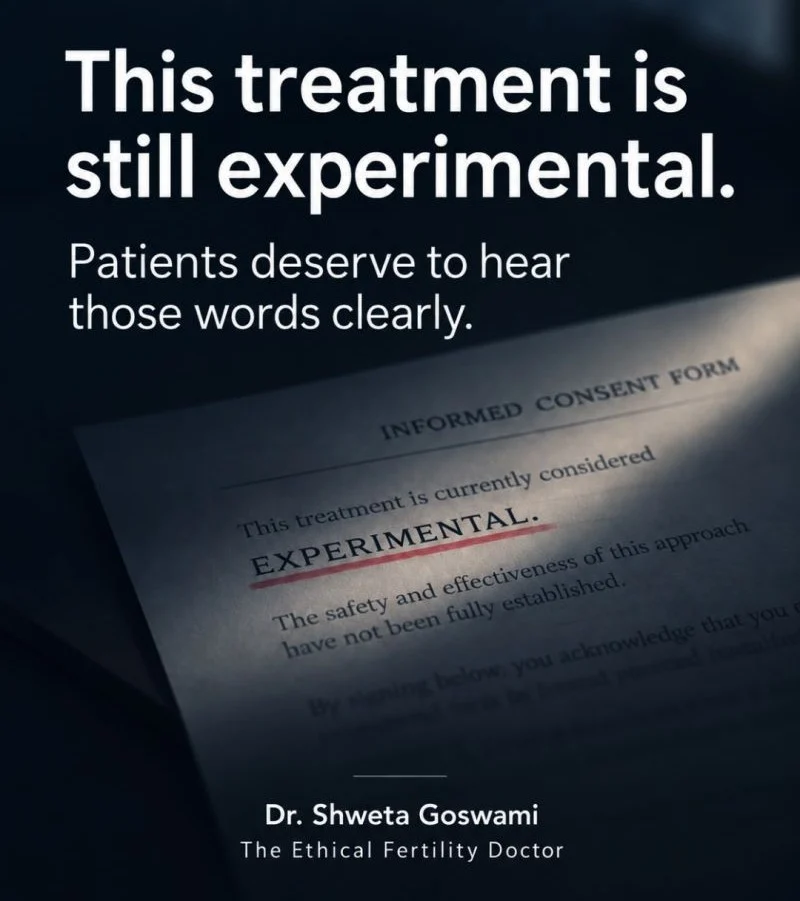 Shweta Rajani Goswami։ We Have to Call Experimental Fertility Treatments Experimental