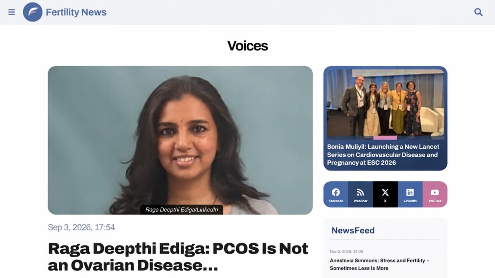 Raga Deepthi Ediga: Grateful to See Our Perspective on Metabolic Health and PCOS Featured on Fertility News