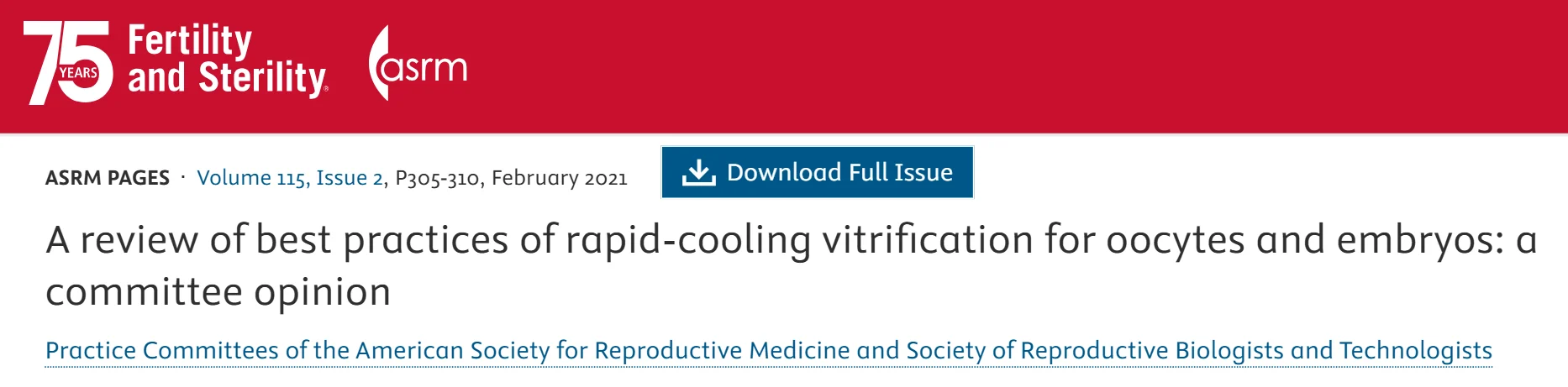Saadat Hassan: Who Protects the Embryo after Vitrification?