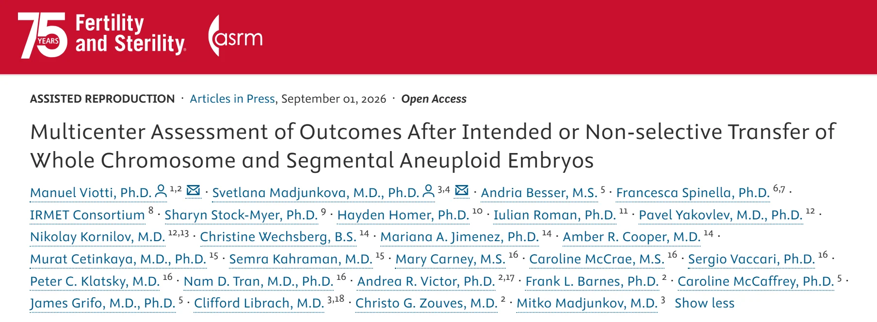 Tony Gordon: Do Whole-Chromosome Aneuploid Embryos Make Healthy Live Births?