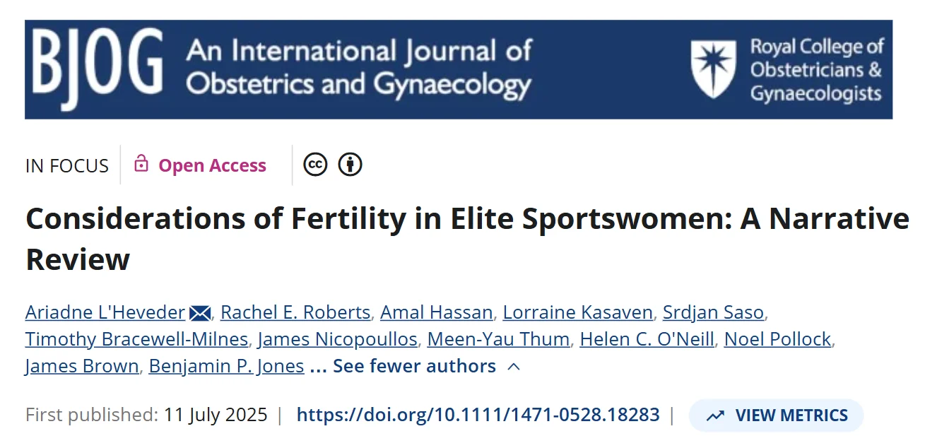 When the Body Peaks Before the Eggs: Understanding Fertility in Elite Female Athletes