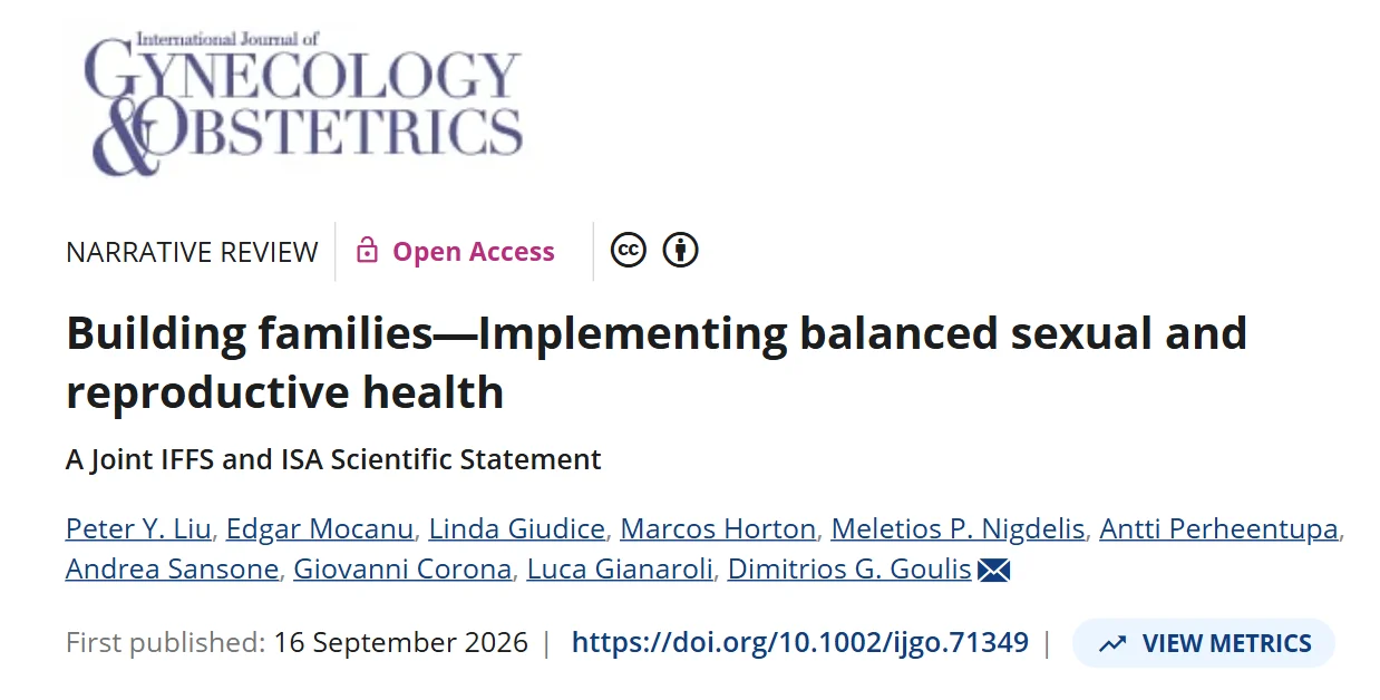 IFFS and ISA Joint Practice Guideline on Implementing Balanced Sexual and Reproductive Health