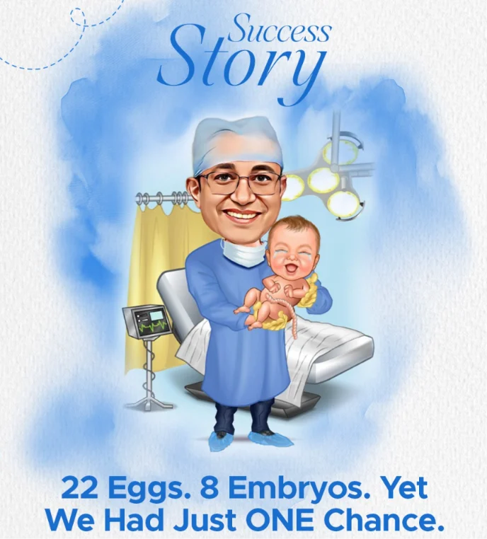 Rajeev Agarwal: 22 Eggs, 8 Blastocysts and 1 Embryo Available for Transfer