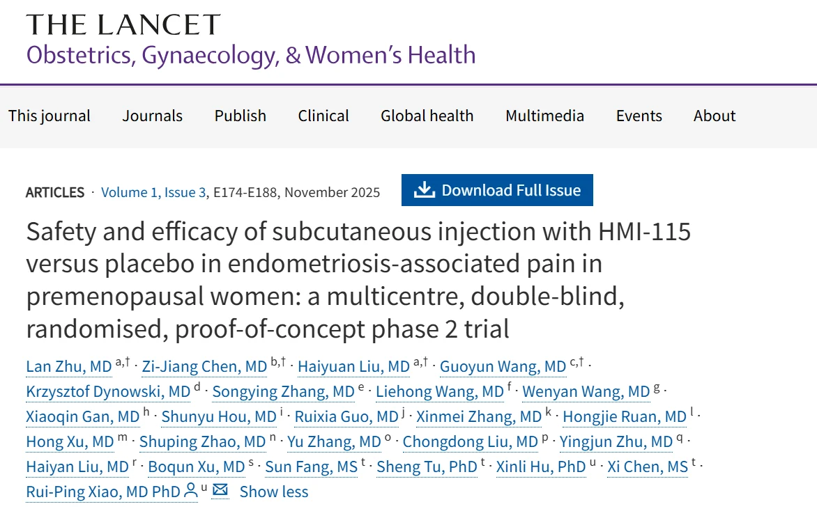 Novel Non-Hormonal Targets for Endometriosis-Associated Pain – The Lancet Obstetrics, Gynaecology, and Women’s Health