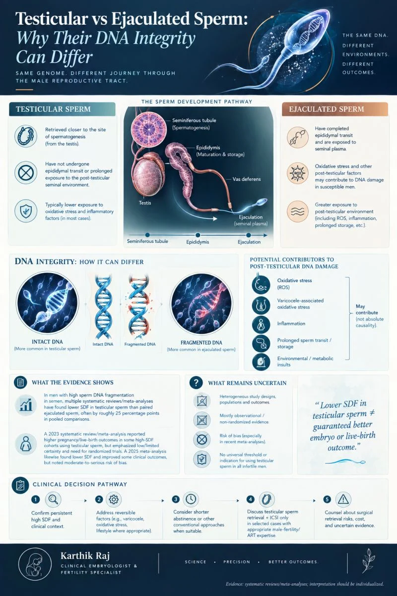 Karthik Raj: Testicular vs. Ejaculated Sperm – Why Their DNA Integrity Can Differ