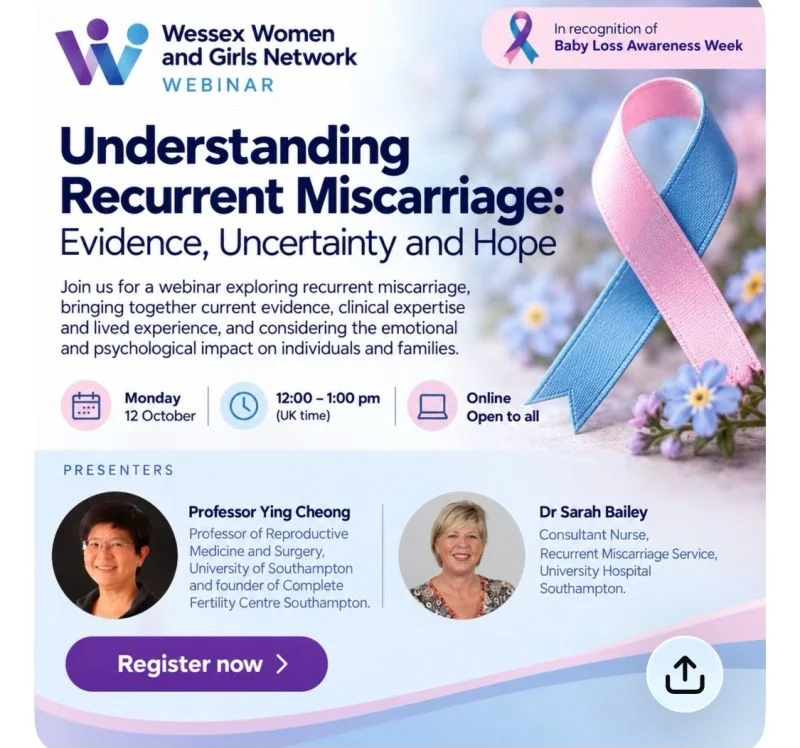 Ying Cheong: Understanding Recurrent Miscarriage – Evidence, Uncertainty and Hope