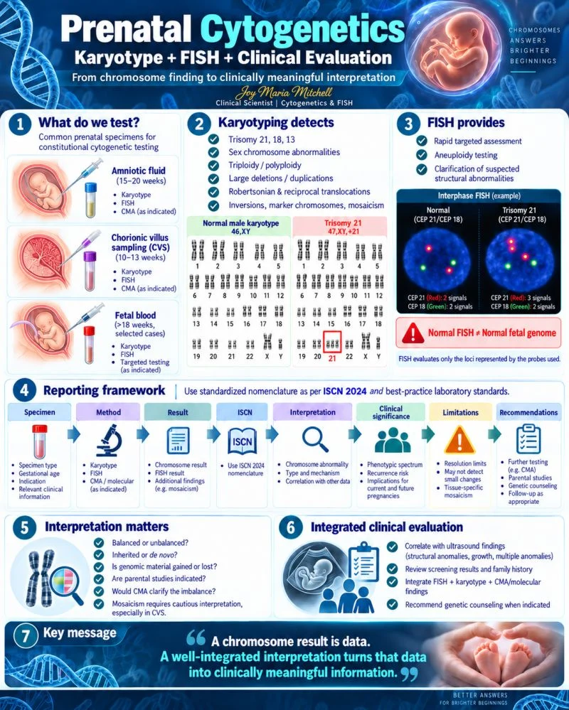 Joy Maria Mitchell: Prenatal Cytogenetics – Karyotype, FISH and Clinical Evaluation