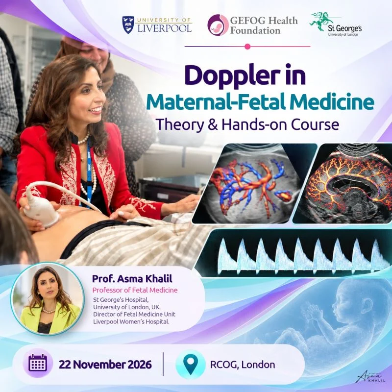 Asma Khalil: Doppler in Maternal-Fetal Medicine – Theory and Hands-on Course