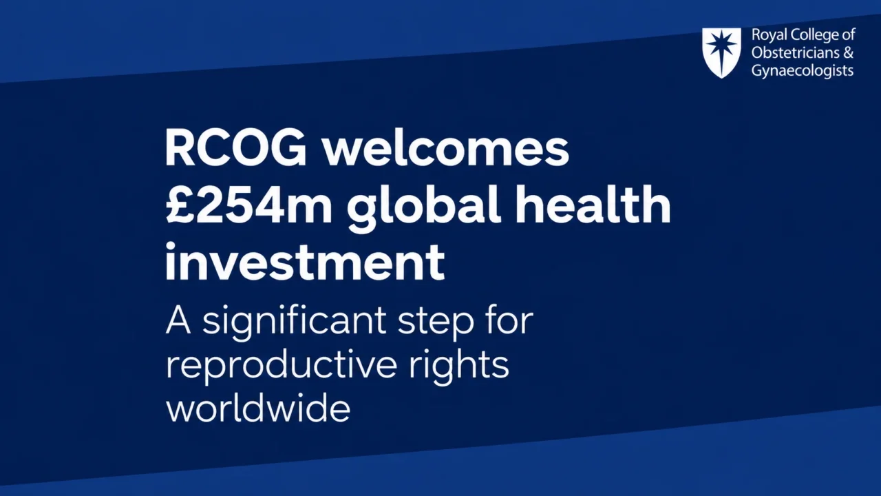 RCOG Welcomes £254 Million Global Health Investment