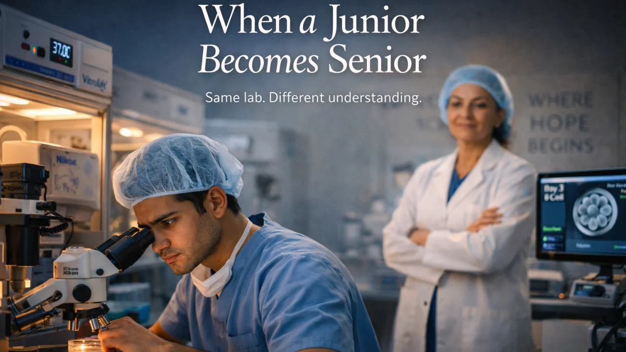 Sanketh Dhumal Satya: When a Junior Becomes Senior Embryologist