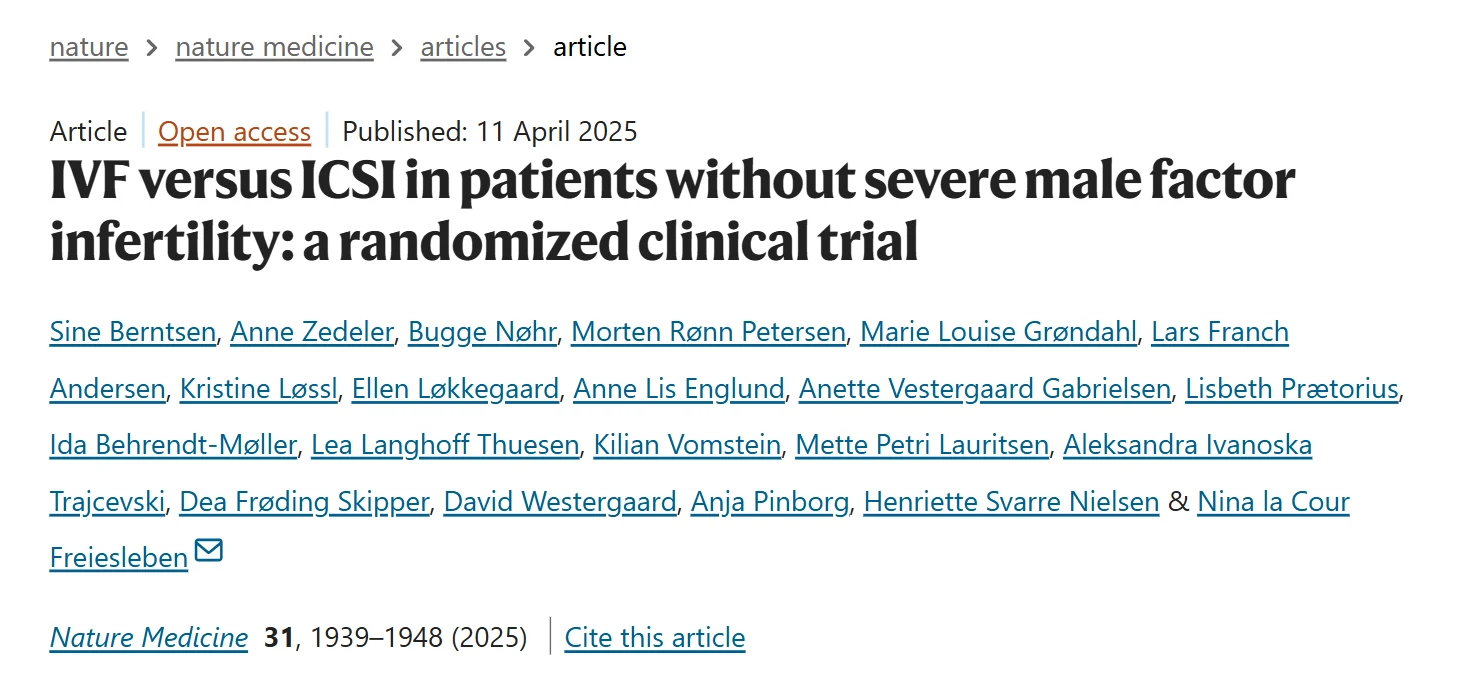 When ICSI Becomes Routine: Is Conventional IVF Being Overlooked in Non-Male-Factor Infertility?