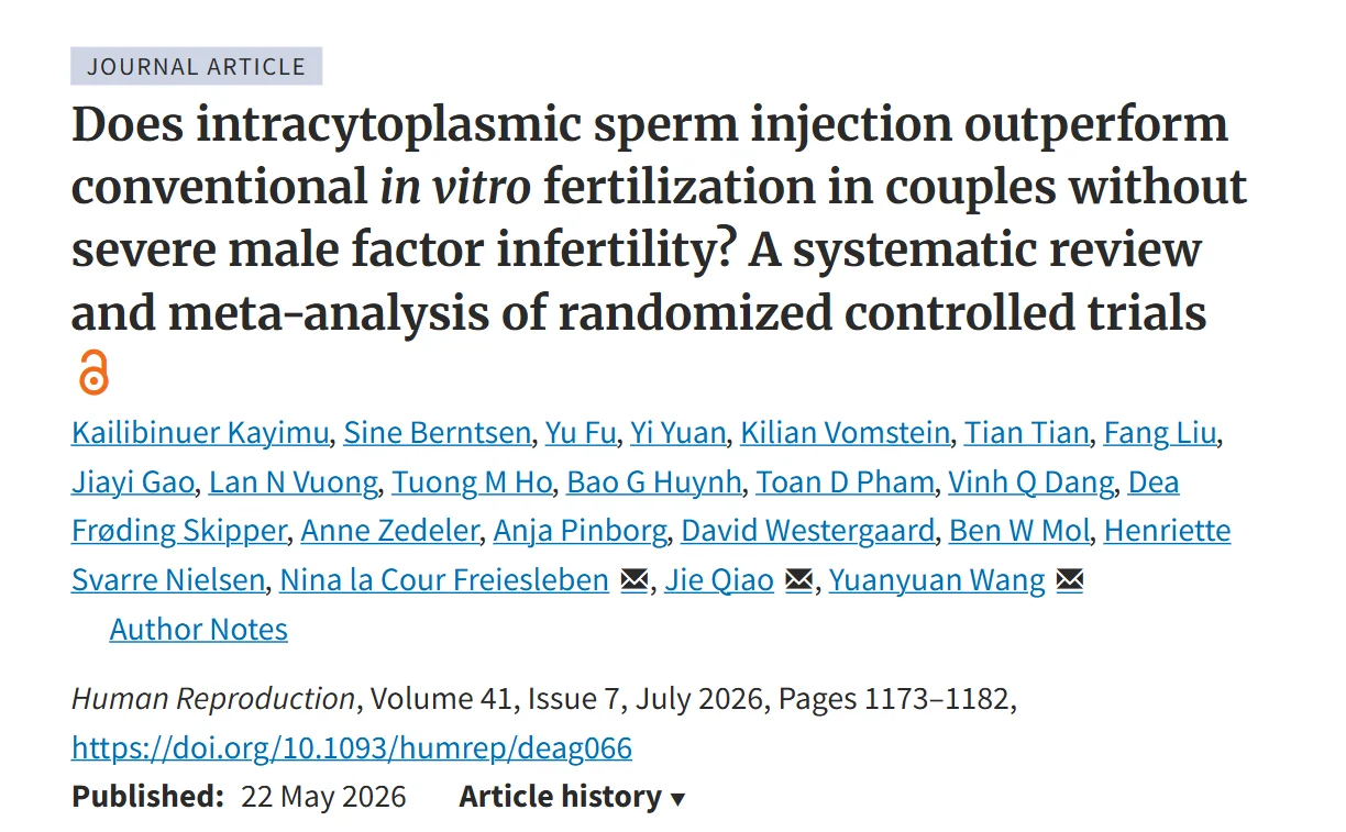 When ICSI Becomes Routine: Is Conventional IVF Being Overlooked in Non-Male-Factor Infertility?
