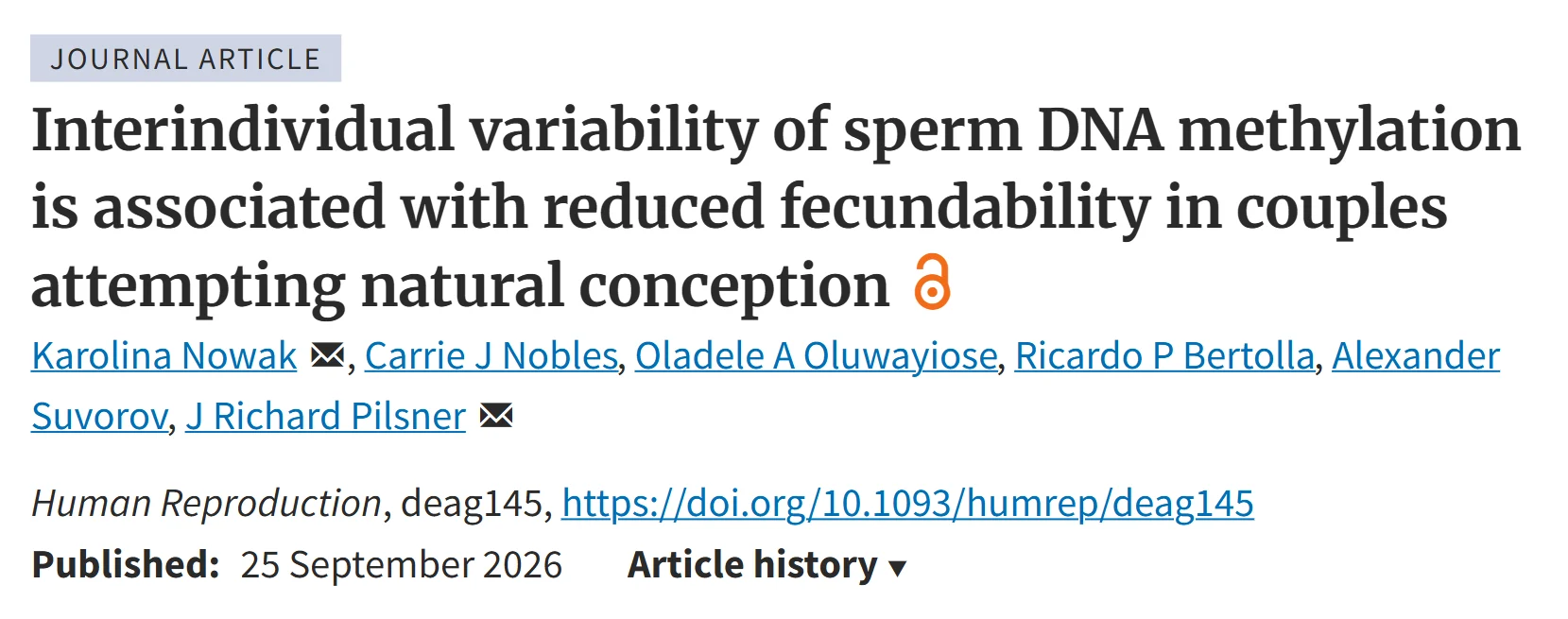 Saira Amir: Can a Semen Analysis Look Normal While the Sperm Epigenome Quietly Signals Reduced Fertility?
