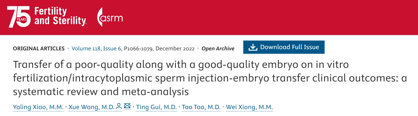 Beyond Embryo Morphology: Can 2 Embryos Influence Each Other’s Implantation Through Endometrial Crosstalk?