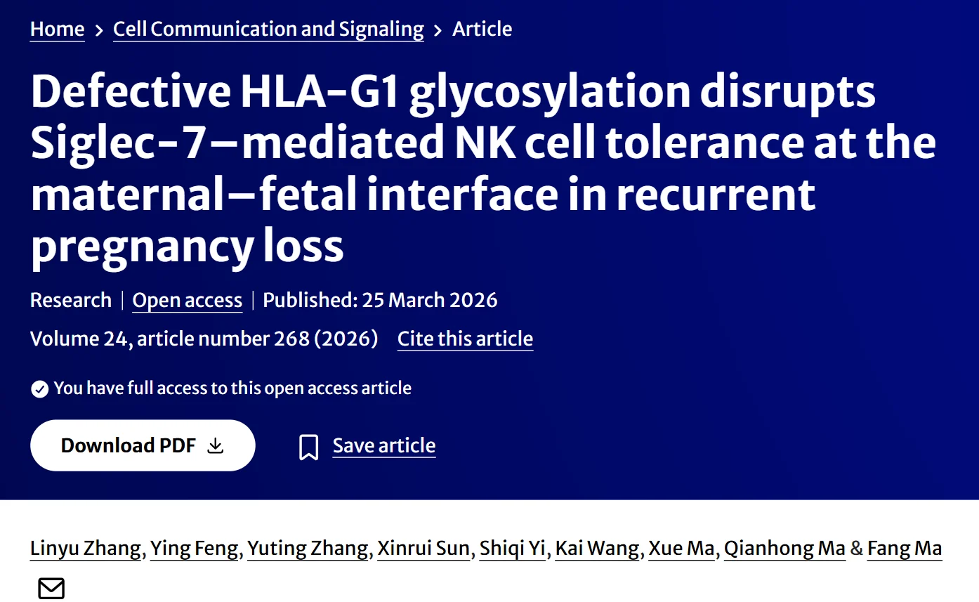 Daniel Plaksin: HLA-G Glycosylation Emerges as a Potential Mechanism in RPL