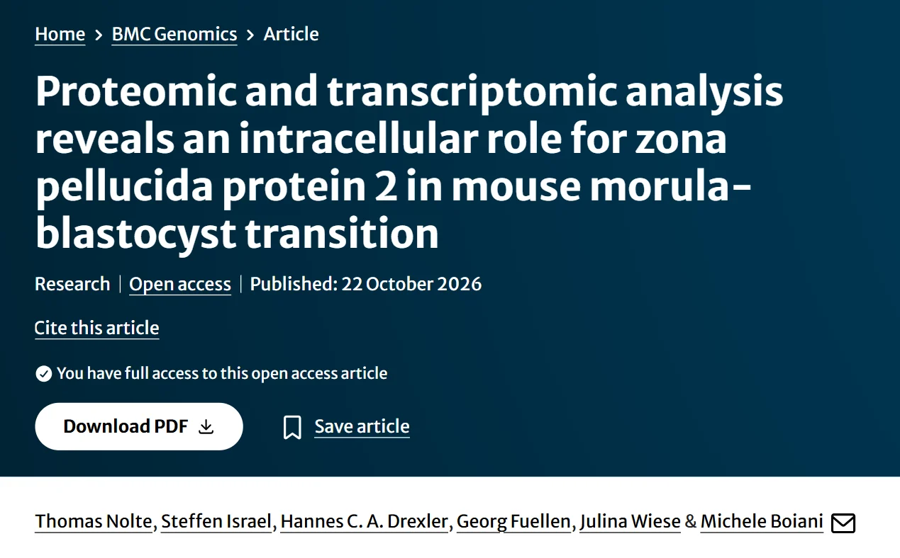 Michele Boiani: New Insight on Zona Pellucida Proteins