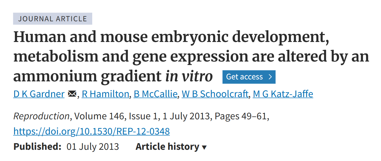Saadat Hassan: Embryo Culture Media and the Changing Metabolic Needs of the Human Embryo
