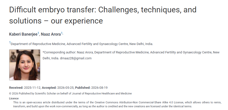 Kaberi Banerjee: Practical Techniques and Solutions for Managing Difficult Embryo Transfer